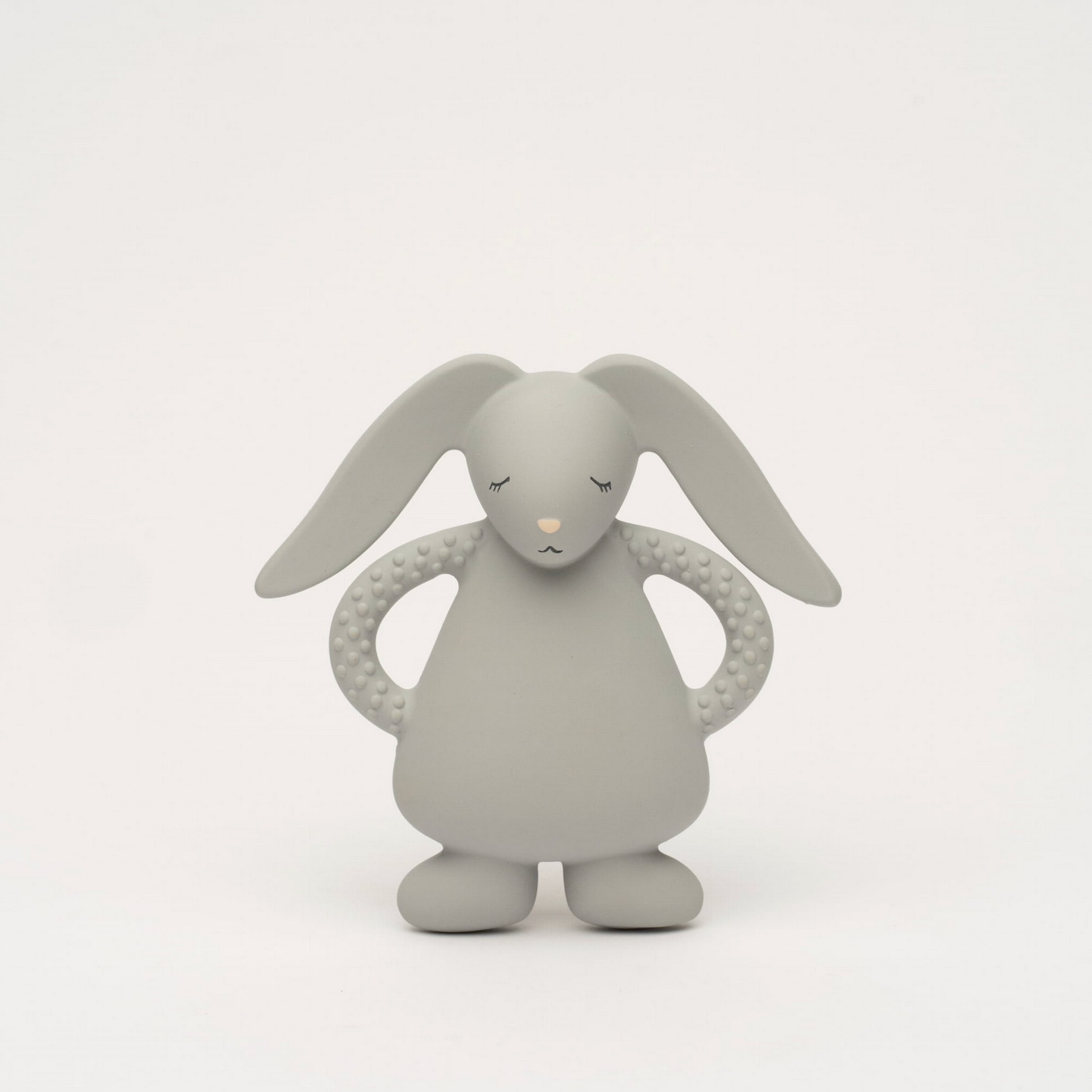 Moonie Beißring & Greifling Hase silver aus Naturkautschuk