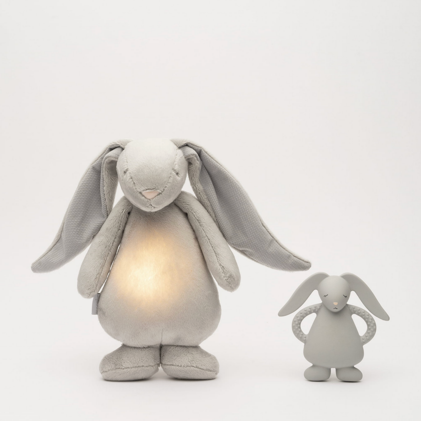 Moonie Beißring & Greifling Hase silver aus Naturkautschuk