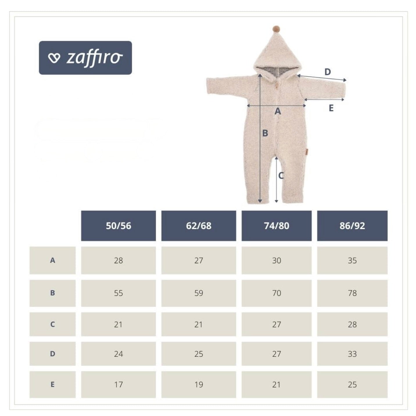 Baby Overall mit Kapuze aus Premium-Schafwolle beige