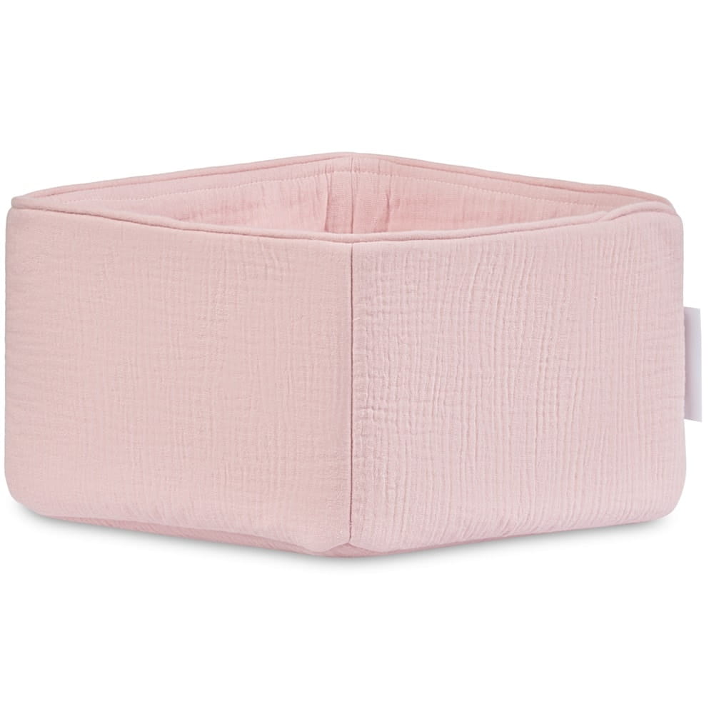 Stoffkorb aus Musselin bubblegum