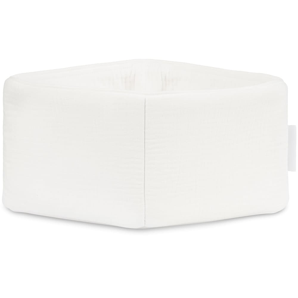 Stoffkorb aus Musselin cream