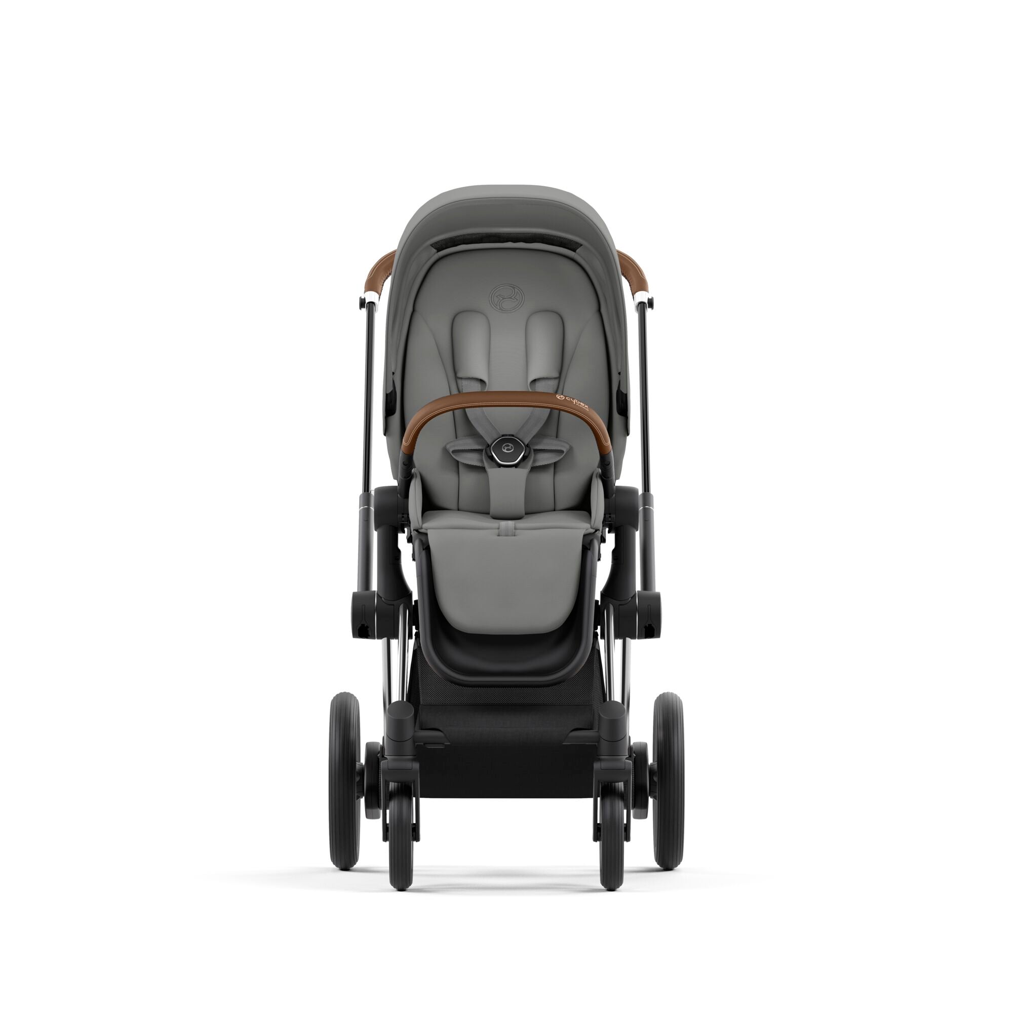 e-Kinderwagen CYBEX e-Priam www.harmony-ambiente.at | CYBEX e-Priam Chrome & Brown mit Sitz Mirage Grey