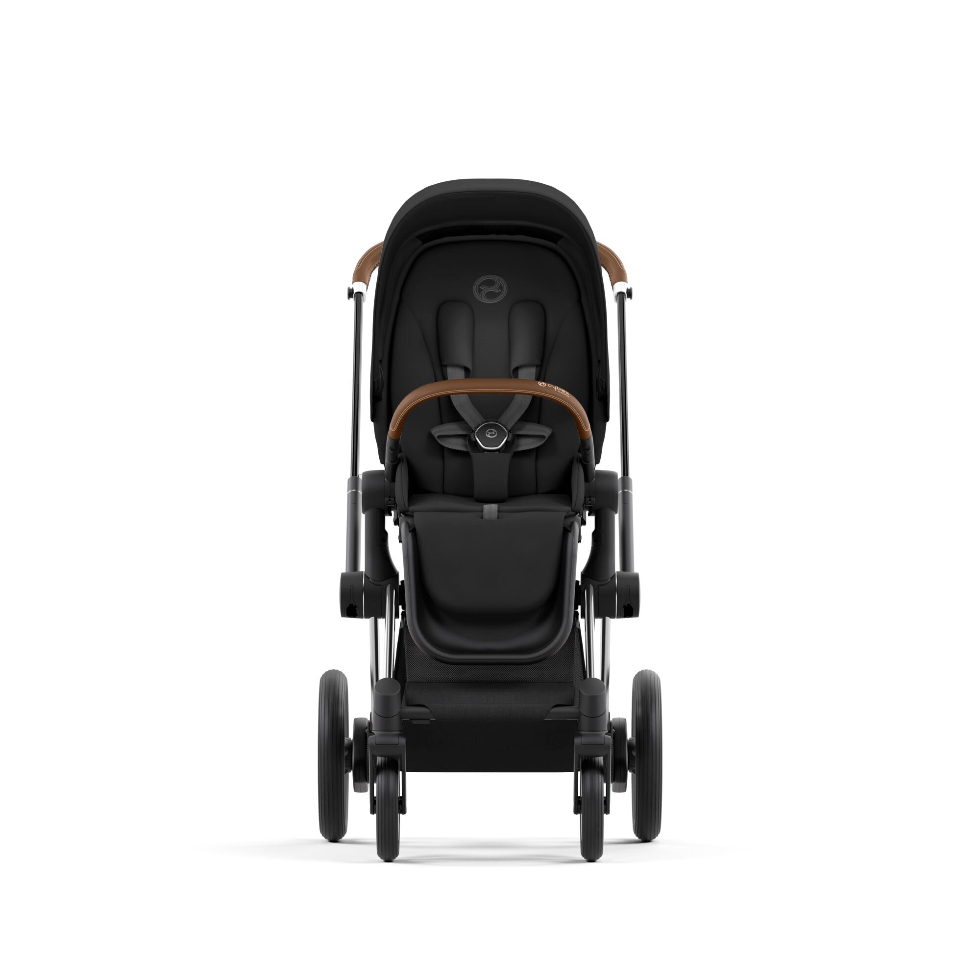 e-Kinderwagen CYBEX e-Priam www.harmony-ambiente.at | CYBEX e-Priam Chrome & Brown mit Sitz Sepia Black