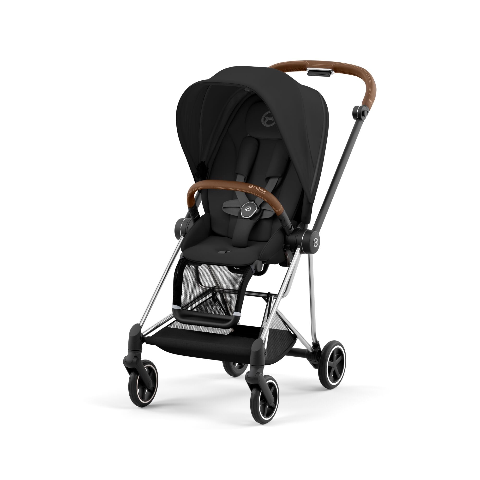 Kinderwagen Mios CYBEX Chrome Brown mit Sitzpaket Sepia Black