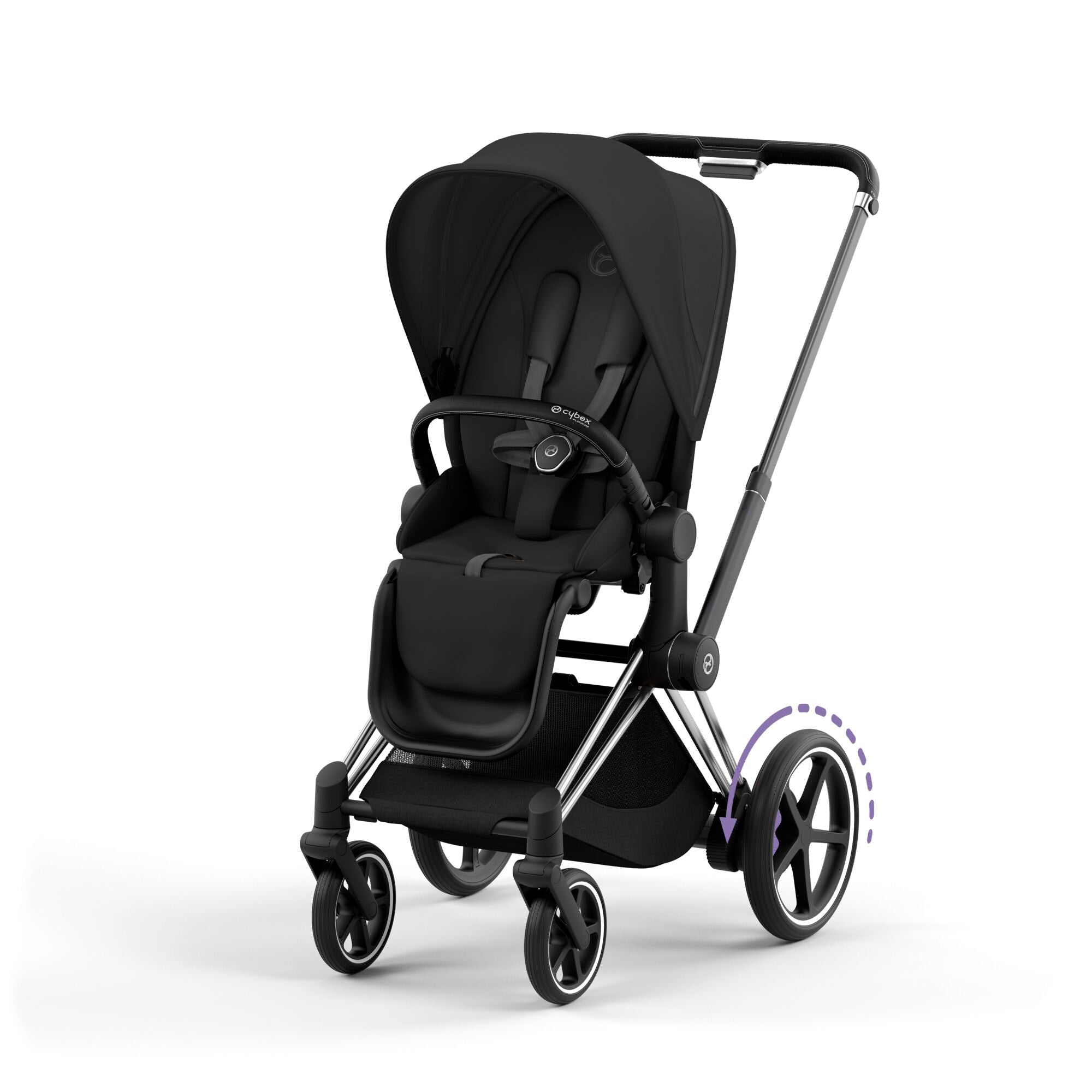 Cybex Kinderwagen e-PRIAM Chrome Black