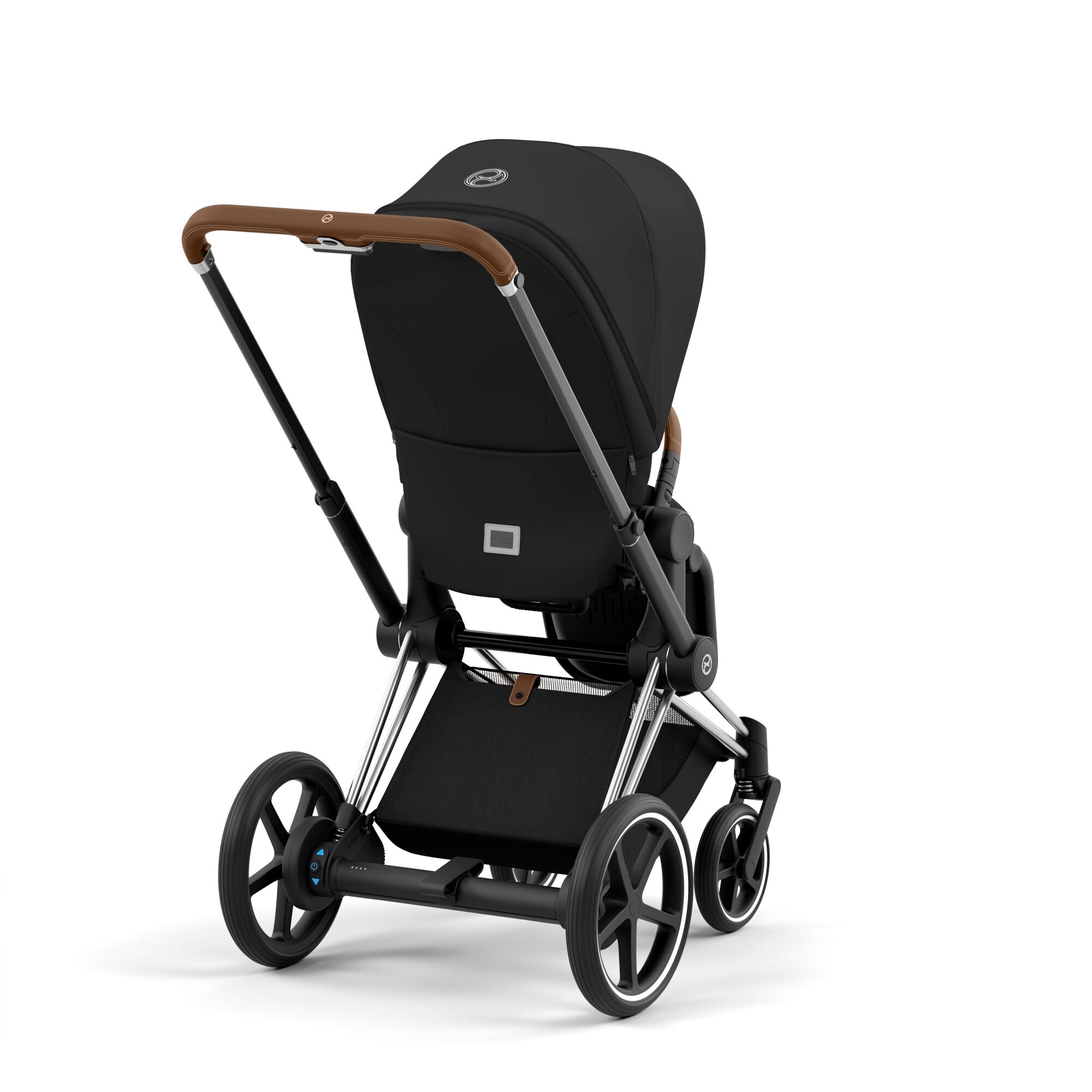e-Kinderwagen CYBEX e-Priam www.harmony-ambiente.at | CYBEX e-Priam Chrome & Brown mit Sitz Sepia Black