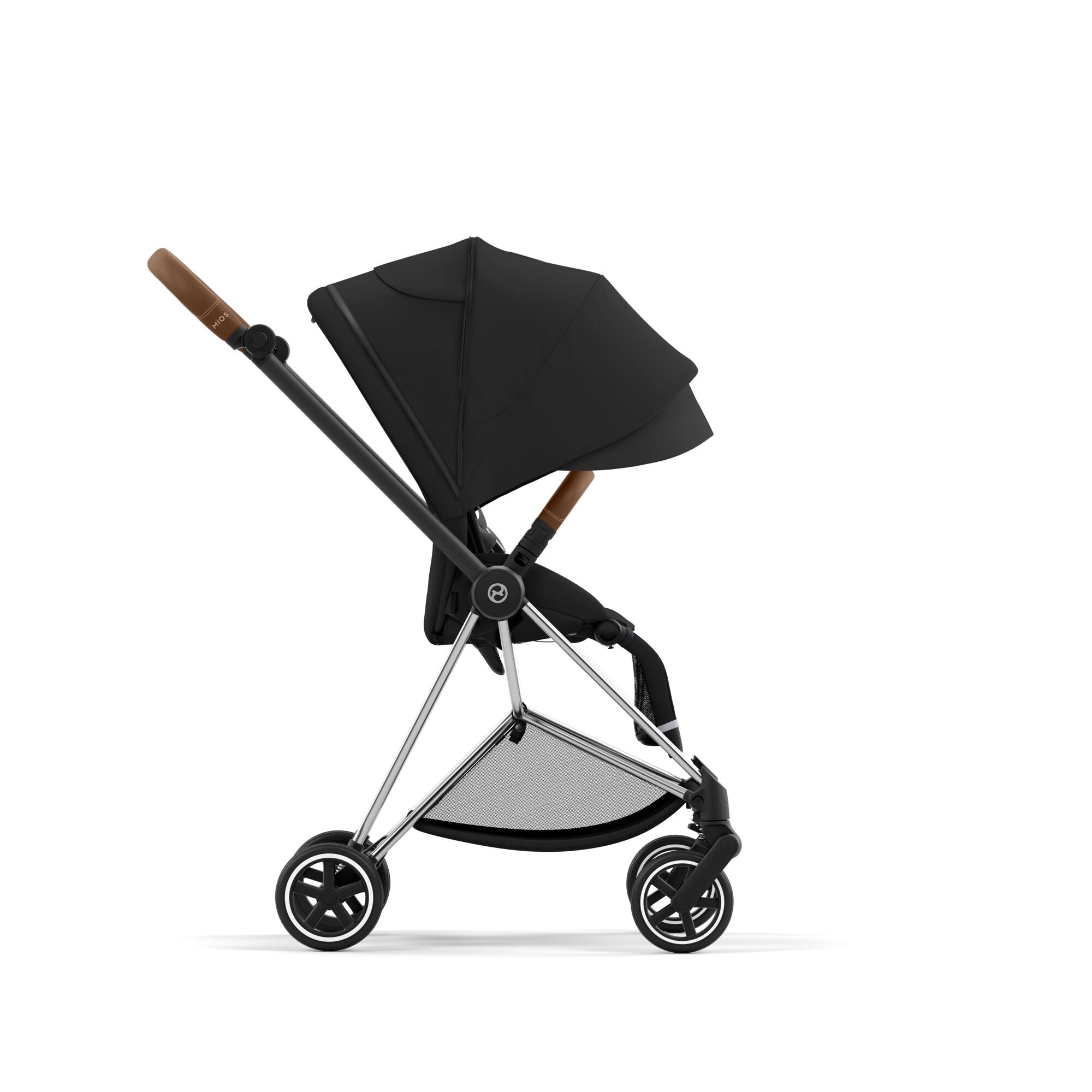 Kinderwagen Mios CYBEX Chrome Brown mit Sitzpaket Sepia Black