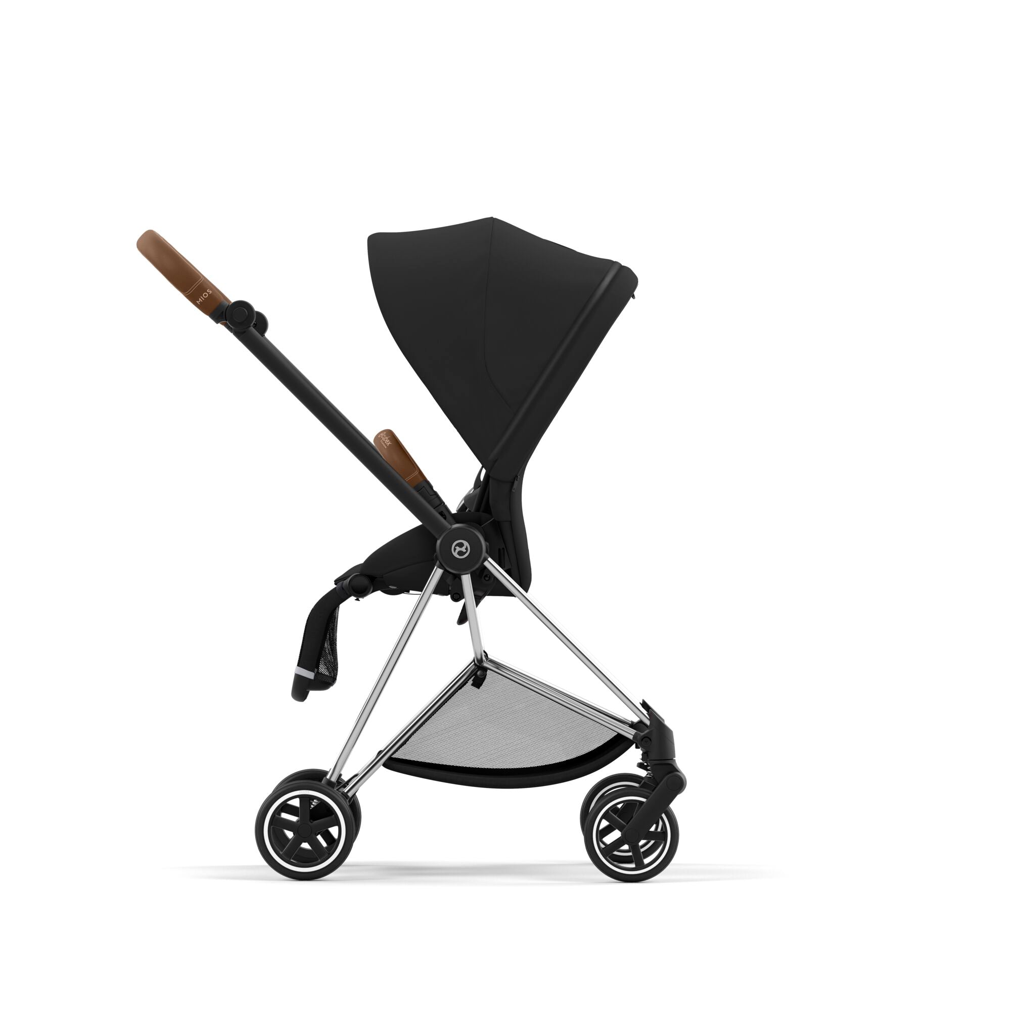 Kinderwagen Mios CYBEX Chrome Brown mit Sitzpaket Sepia Black
