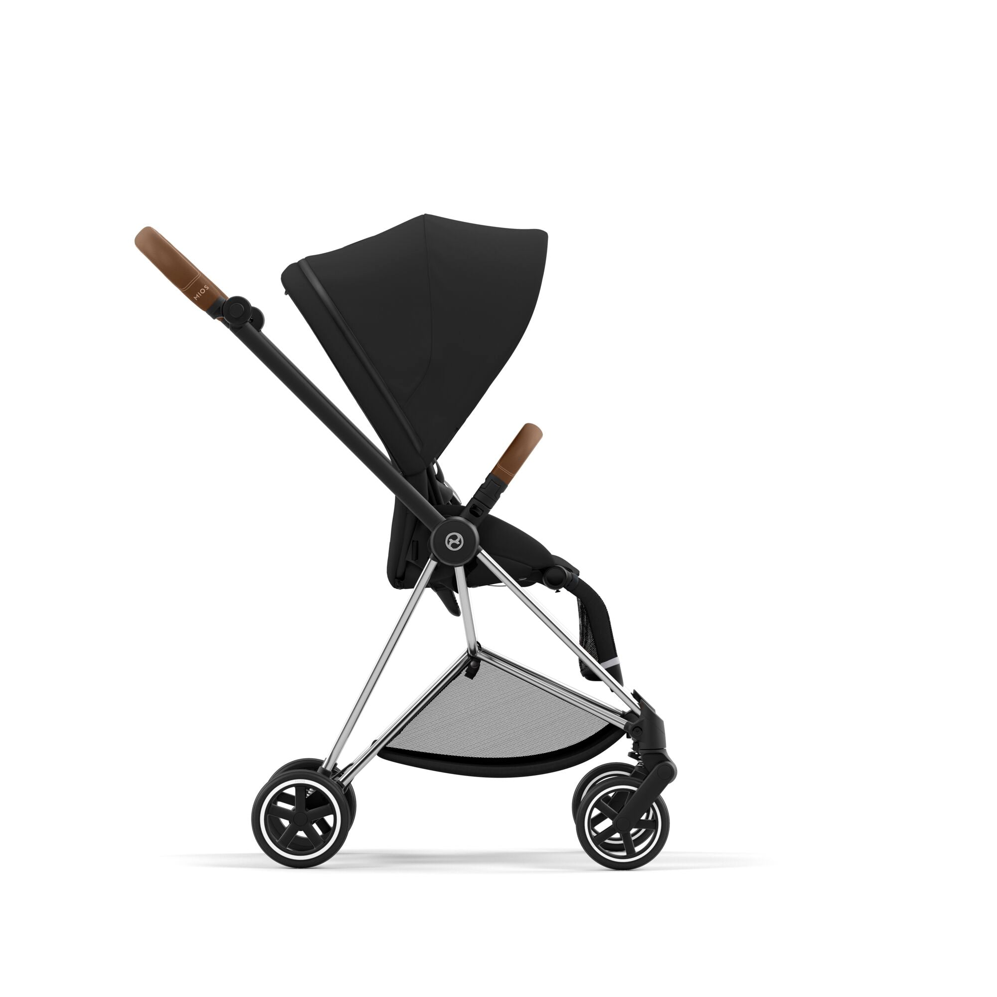 Kinderwagen Mios CYBEX Chrome Brown mit Sitzpaket Sepia Black