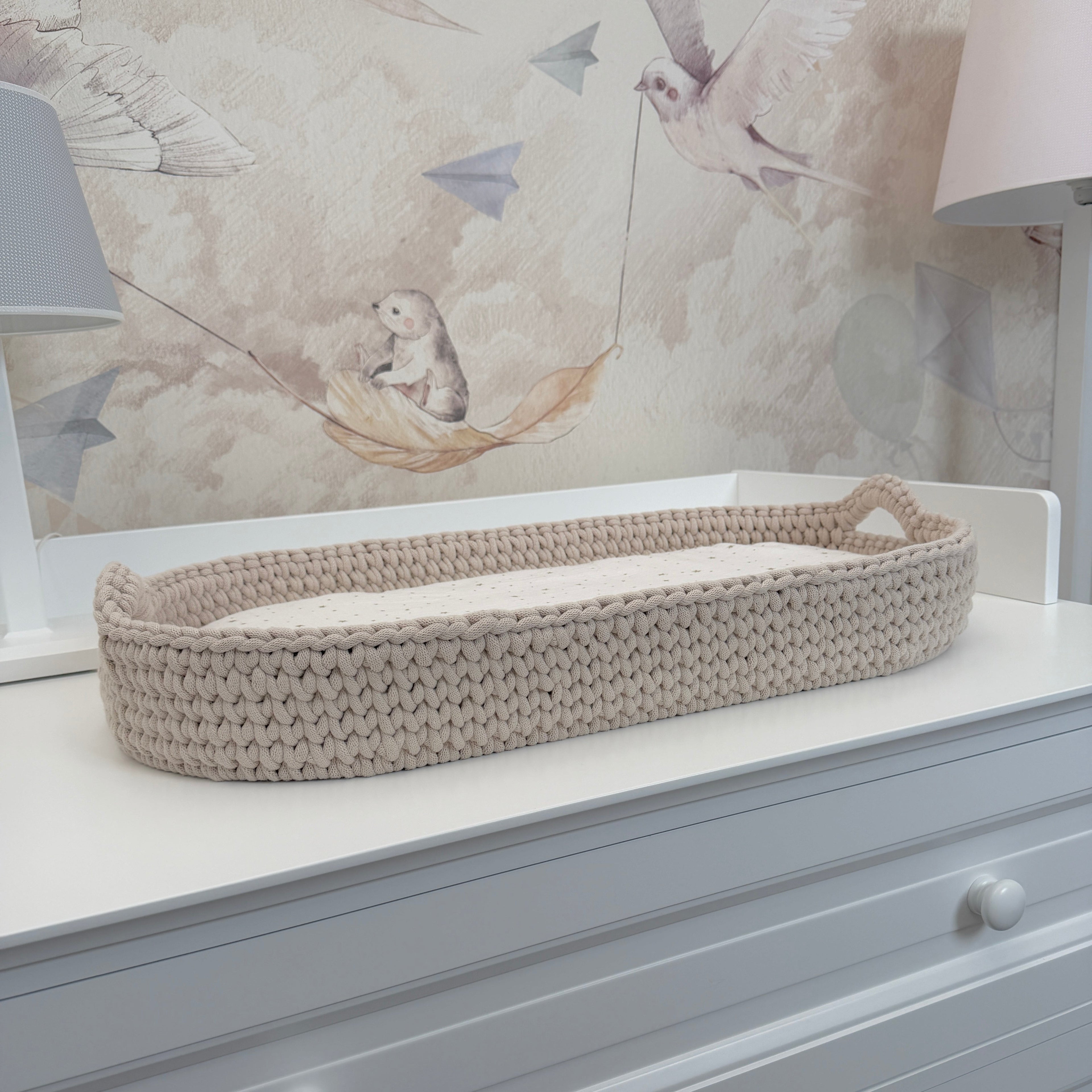 Geflochtener Wickelkorb