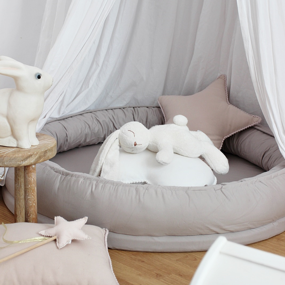 Cotton & Sweets Juniornest Basic ohne Rüsche dunkelbeige