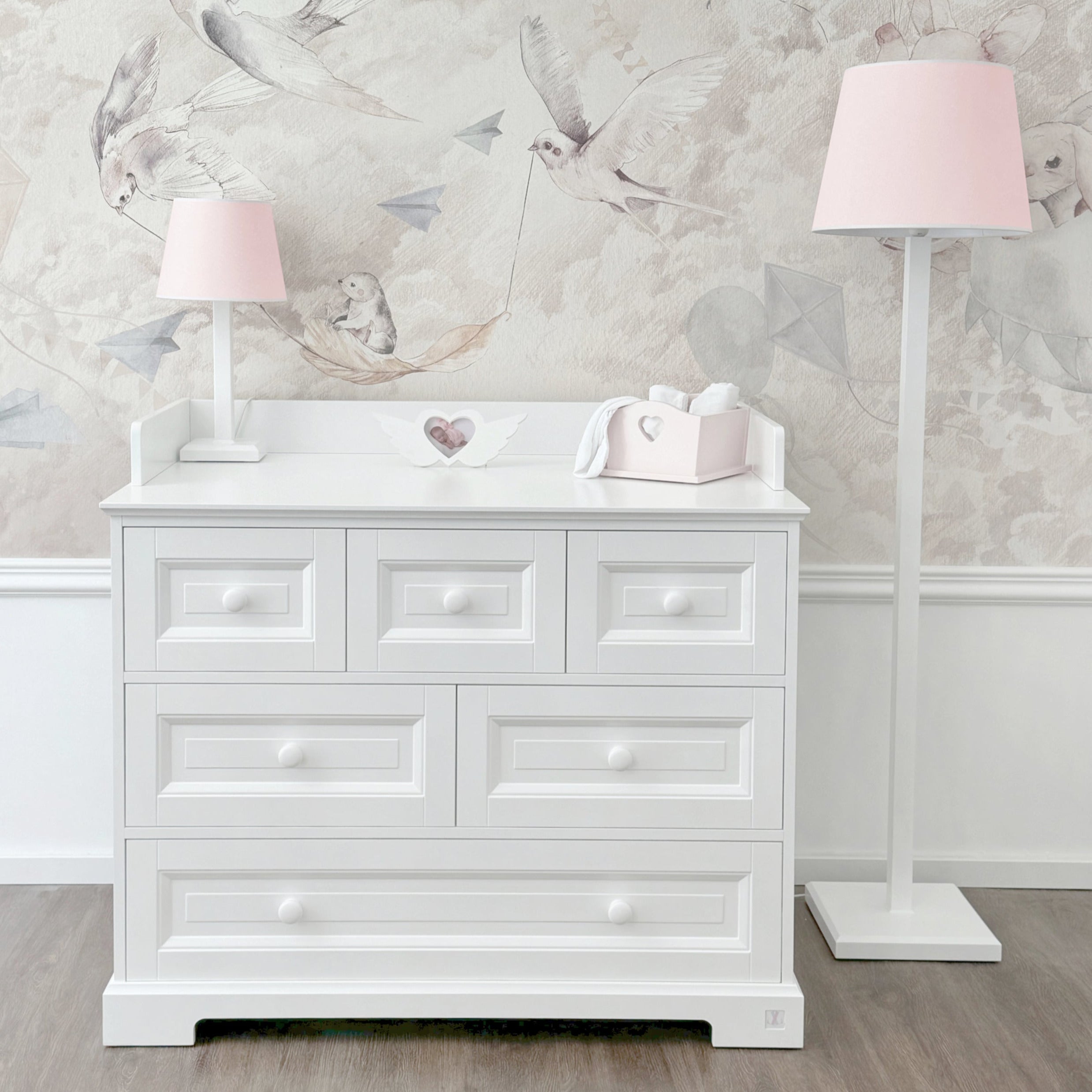 Tischlampe PRESTIGE zartrosa Plain