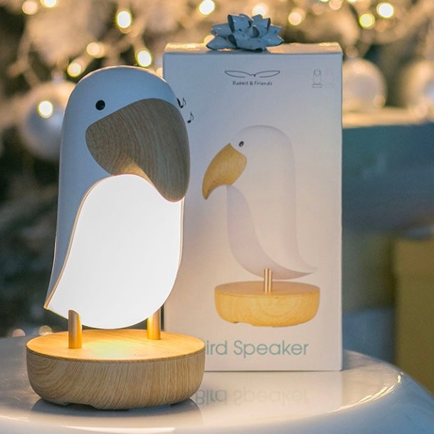 Nachtlicht "Papageitaucher" mit Bluetooth-Lautsprecher