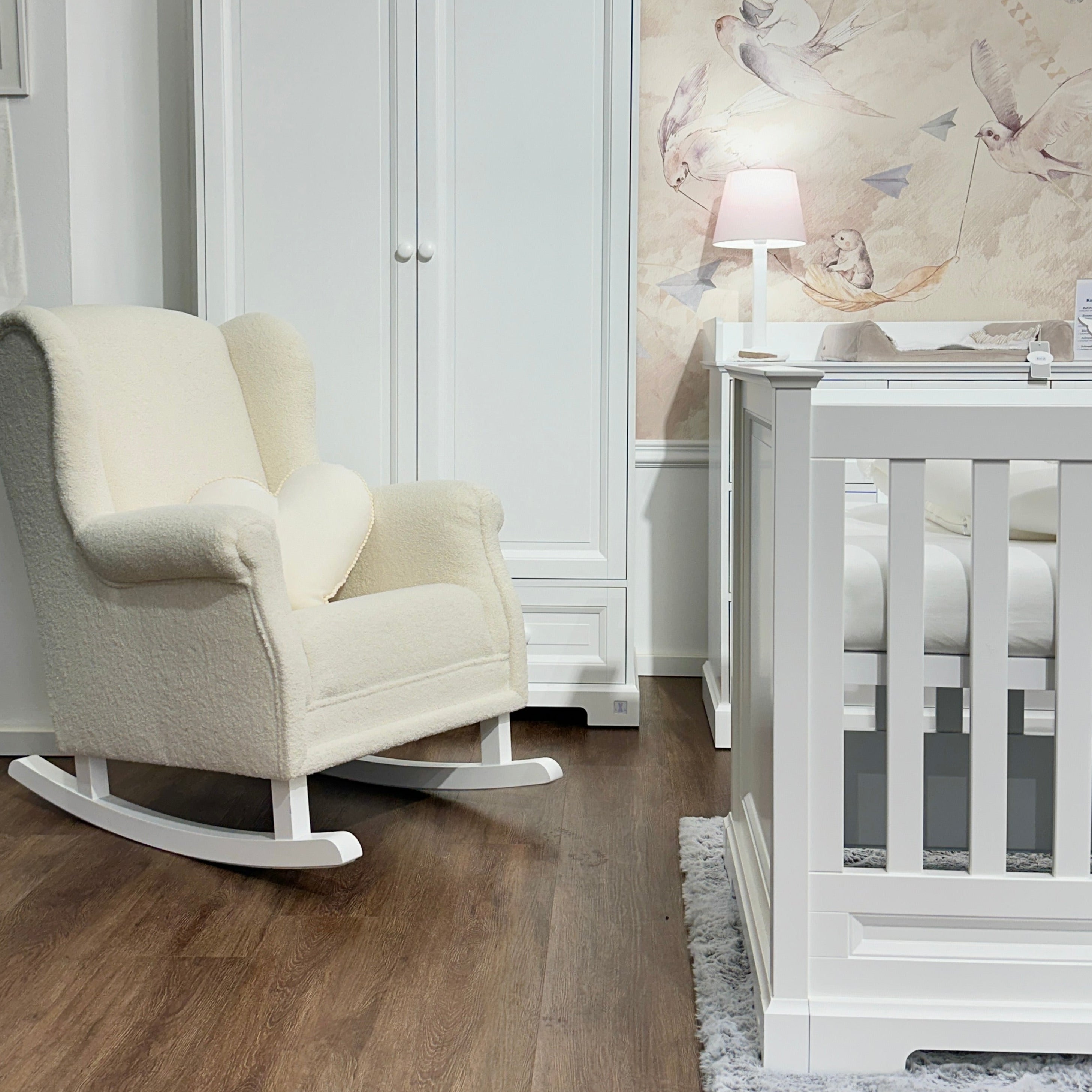 Schaukelsessel Boucle vanille