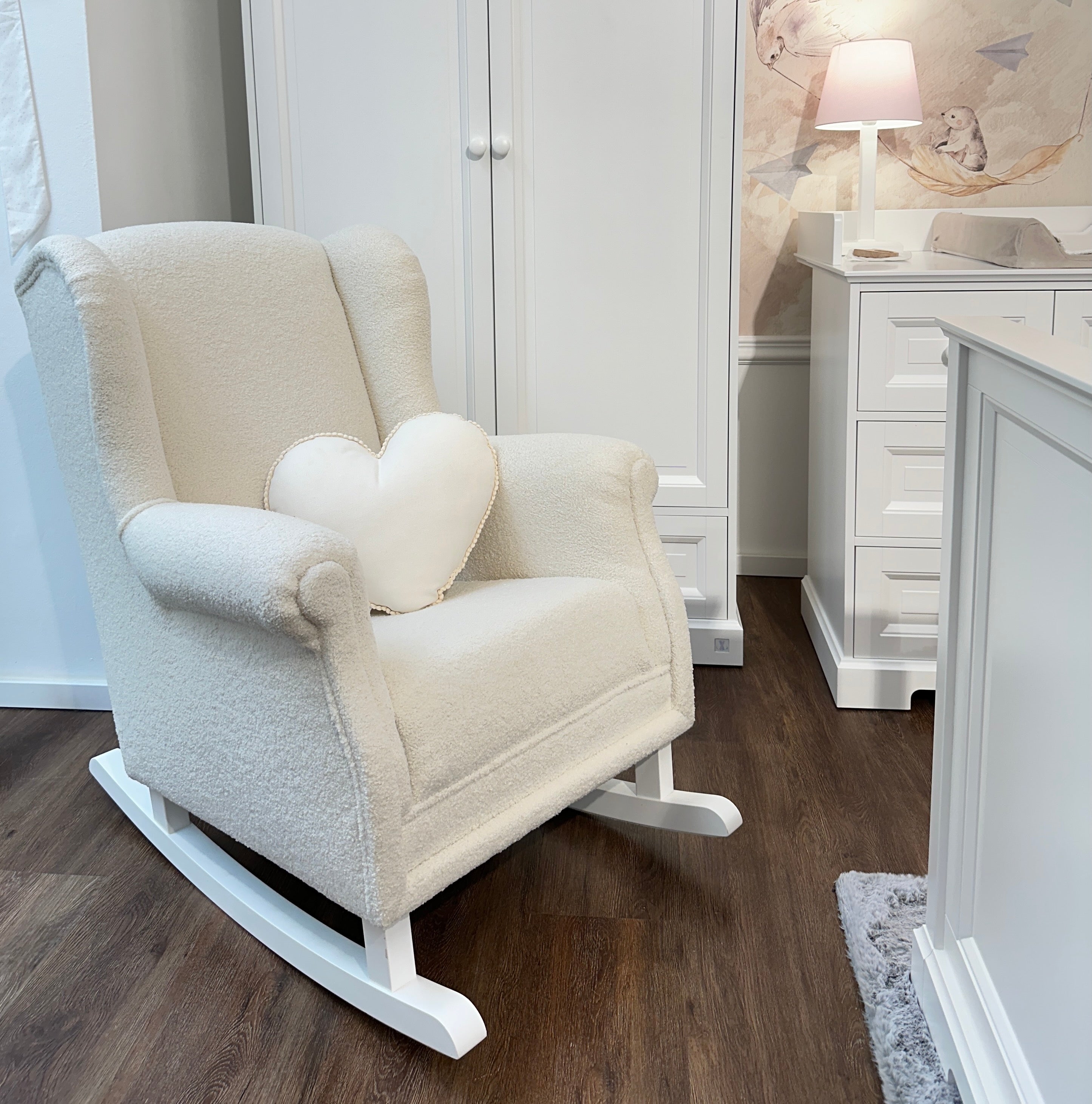 Schaukelsessel Boucle vanille