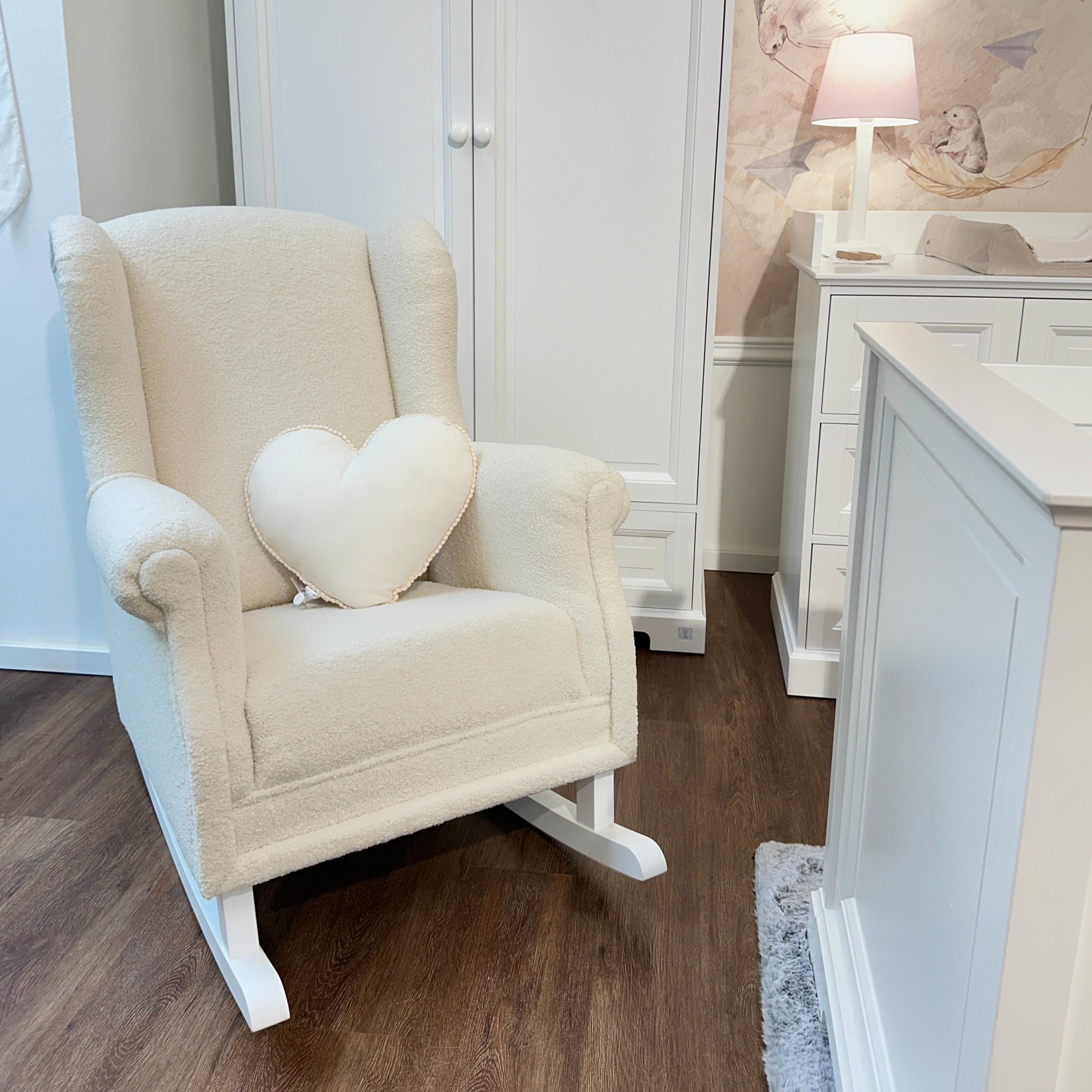 Schaukelsessel Boucle vanille