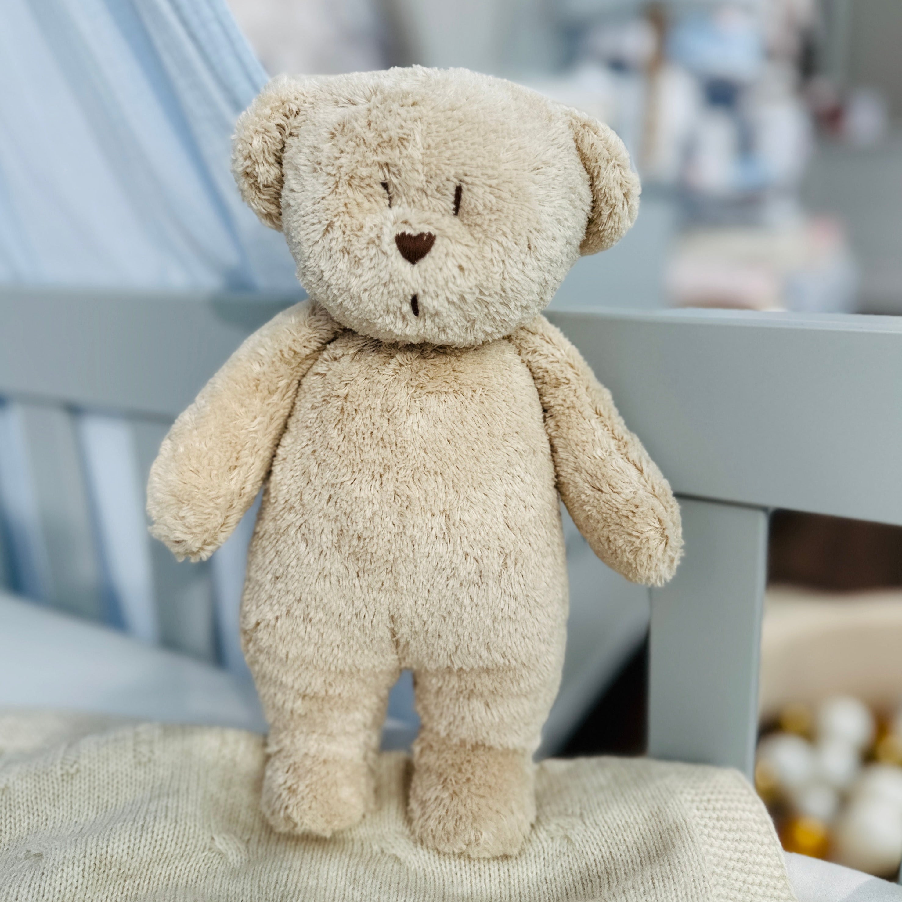 Moonie Teddy Bär sand mit Herzschlag und Nachtlicht