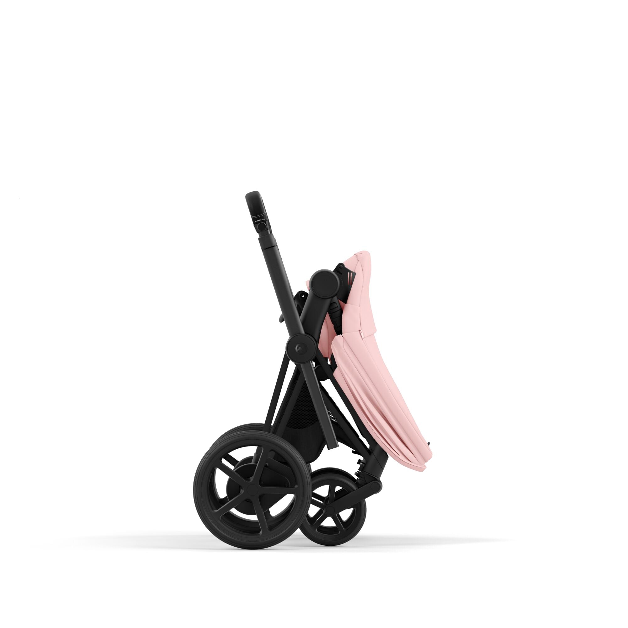 e-Kinderwagen CYBEX e-Priam www.harmony-ambiente.at | CYBEX e-Priam Matt Black mit Sitz Peach Pink