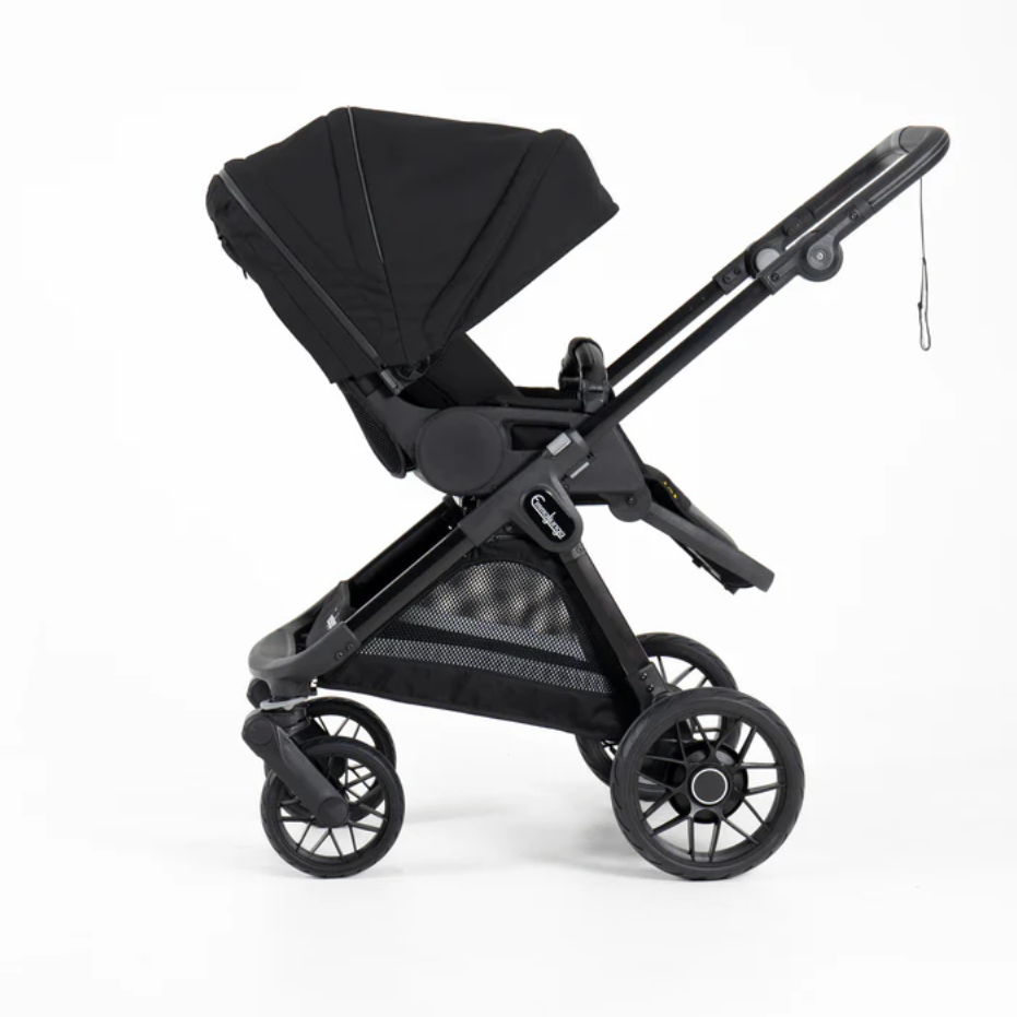 Kinderwagen SENTO FLAT+ Urban Black EMMALJUNGA mit Panoramafenster | Kinderwagen kaufen 1010 Wien