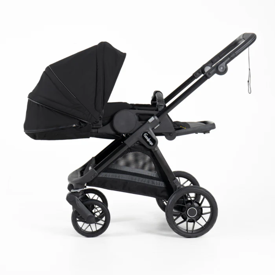 Kinderwagen SENTO FLAT+ Urban Black EMMALJUNGA flach mit Sonnenschutz | Kinderwagen kaufen 1010 Wien