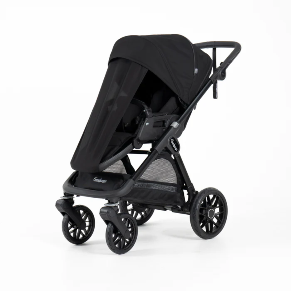 Kinderwagen SENTO FLAT+ Urban Black EMMALJUNGA Sportsitz mit Sonnensegel | Kinderwagen kaufen 1010 Wien