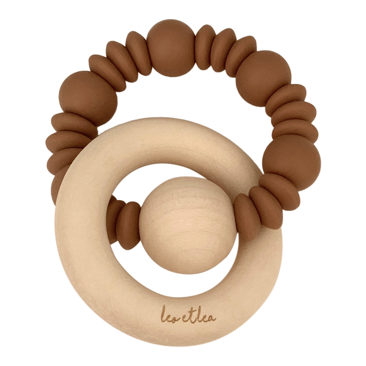 Leo et Lea Baby Beißring Luna earth braun