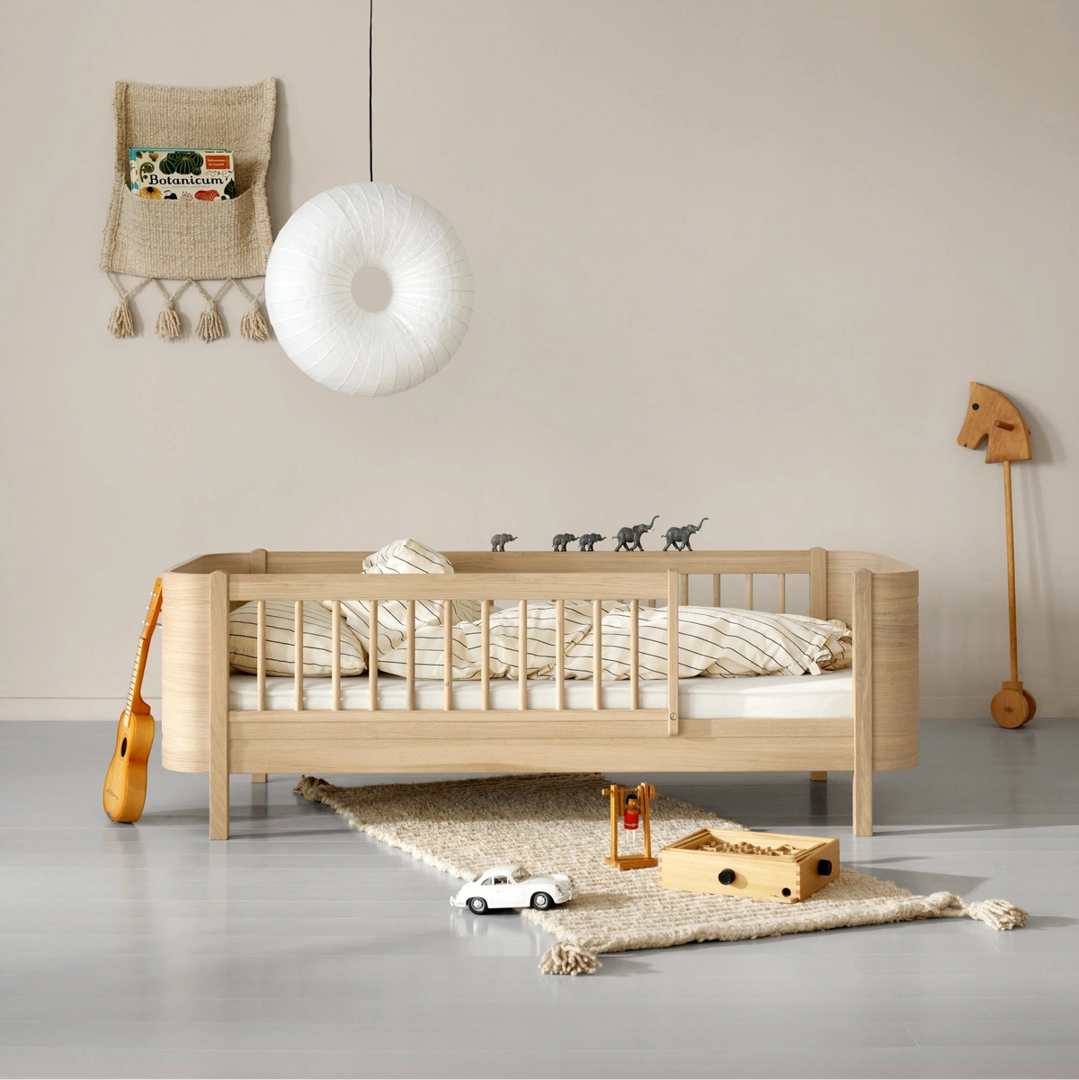 Oliver Furniture Wood Mini+ Babybett EICHE inkl. Umbauset für Juniorbett