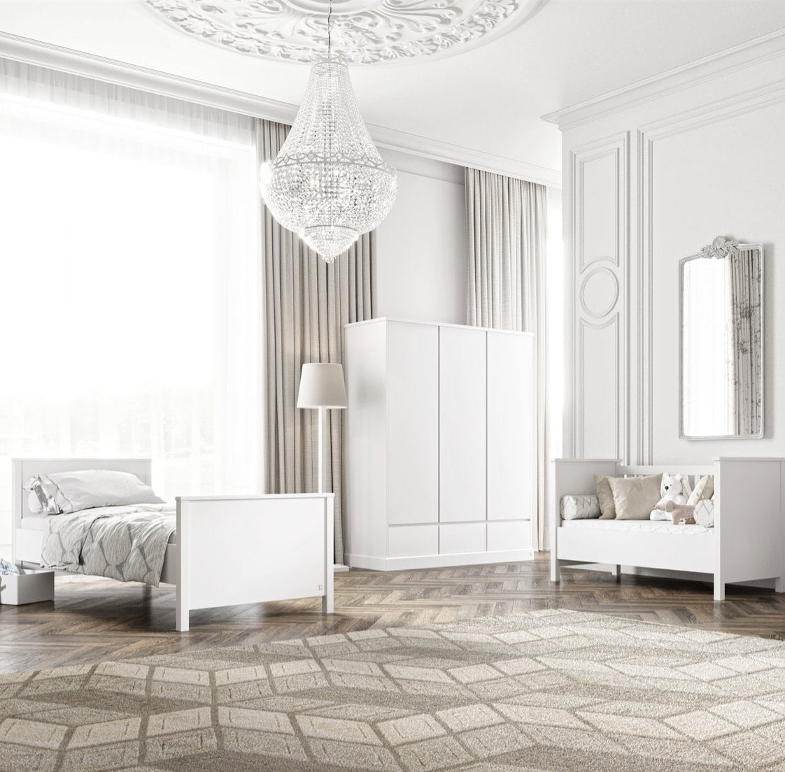 Schrank PRESTIGE 3-türig mit 3 Schubladen