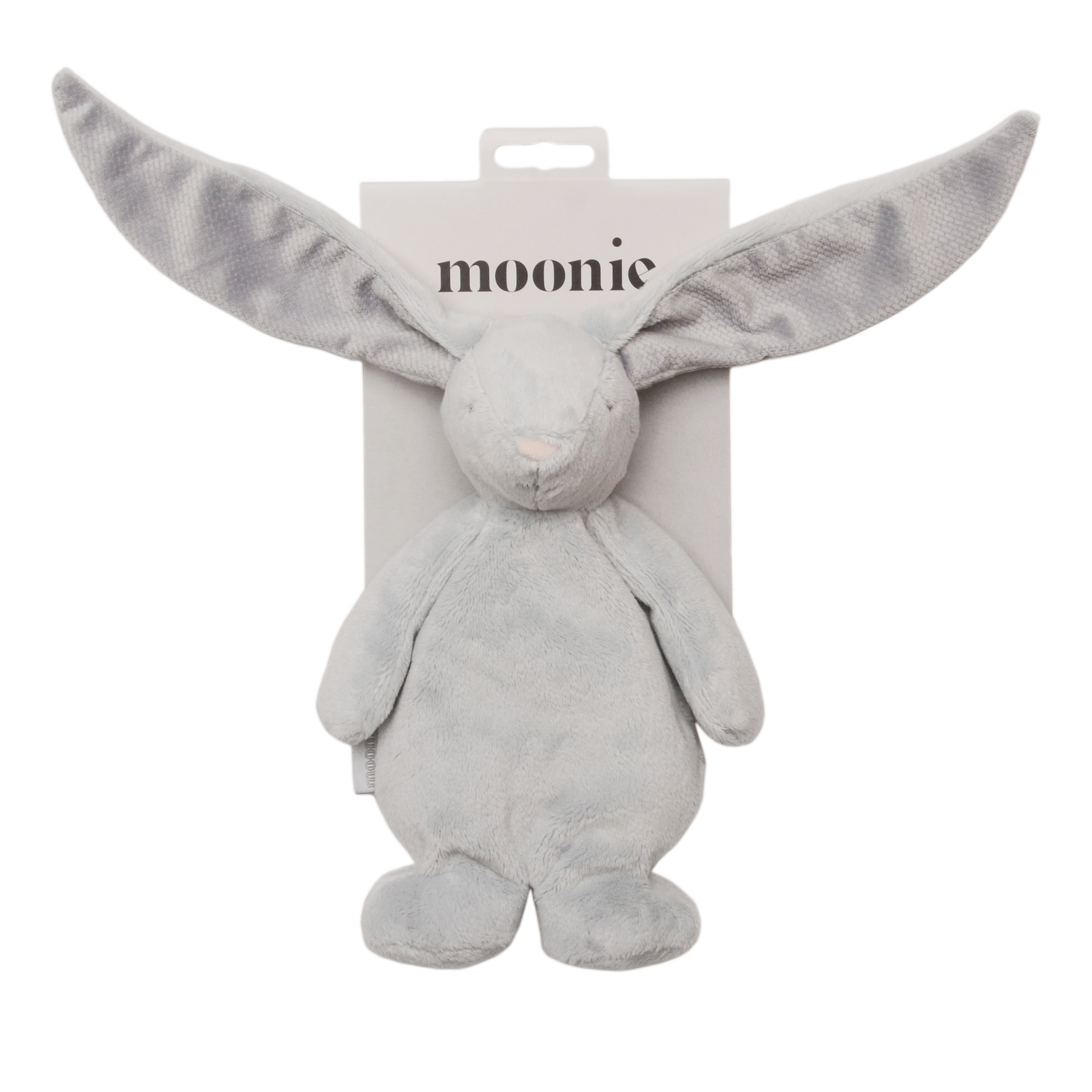 Mini Moonie Hase silver mit grauen Ohren