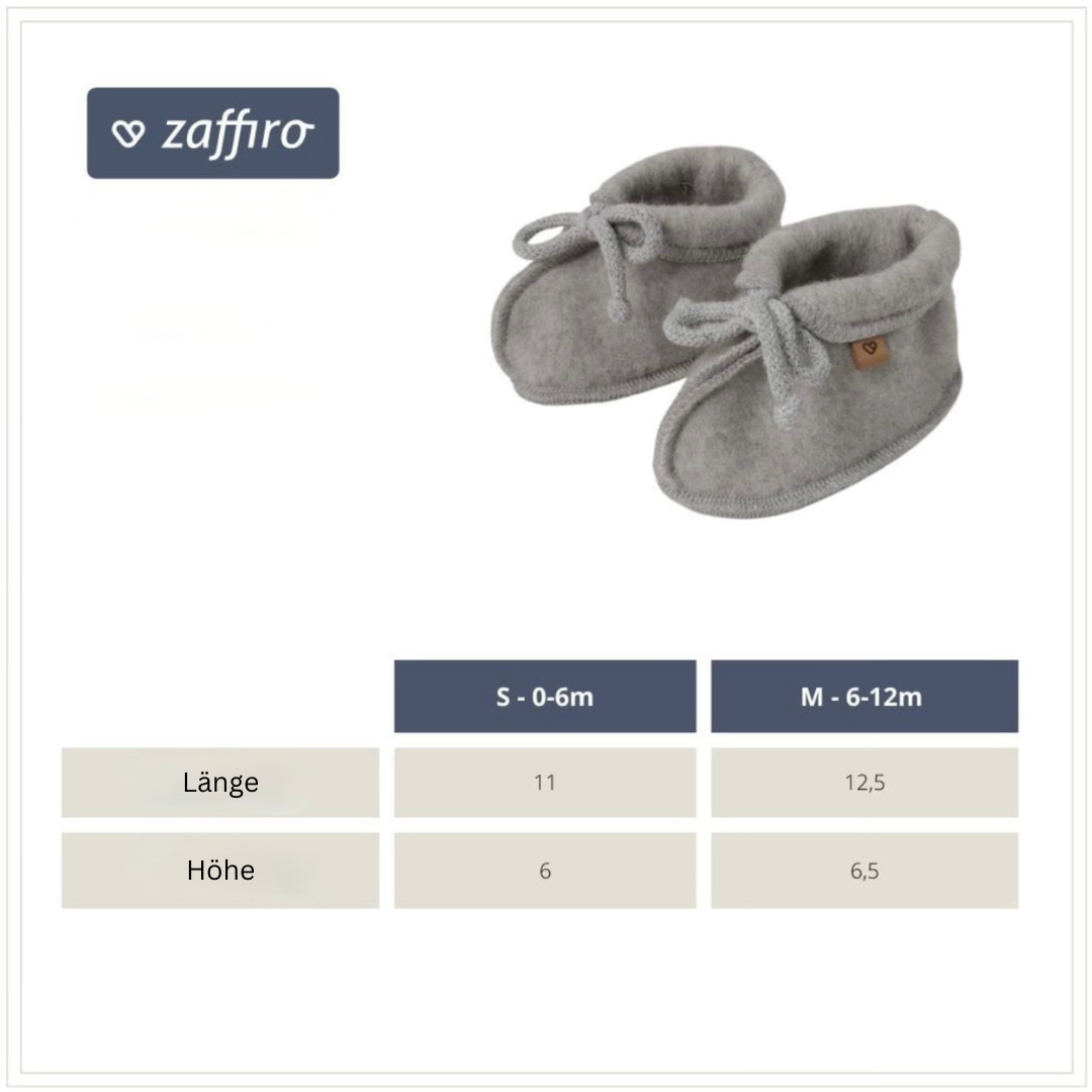 Baby Booties aus Premium-Schafwolle graphite