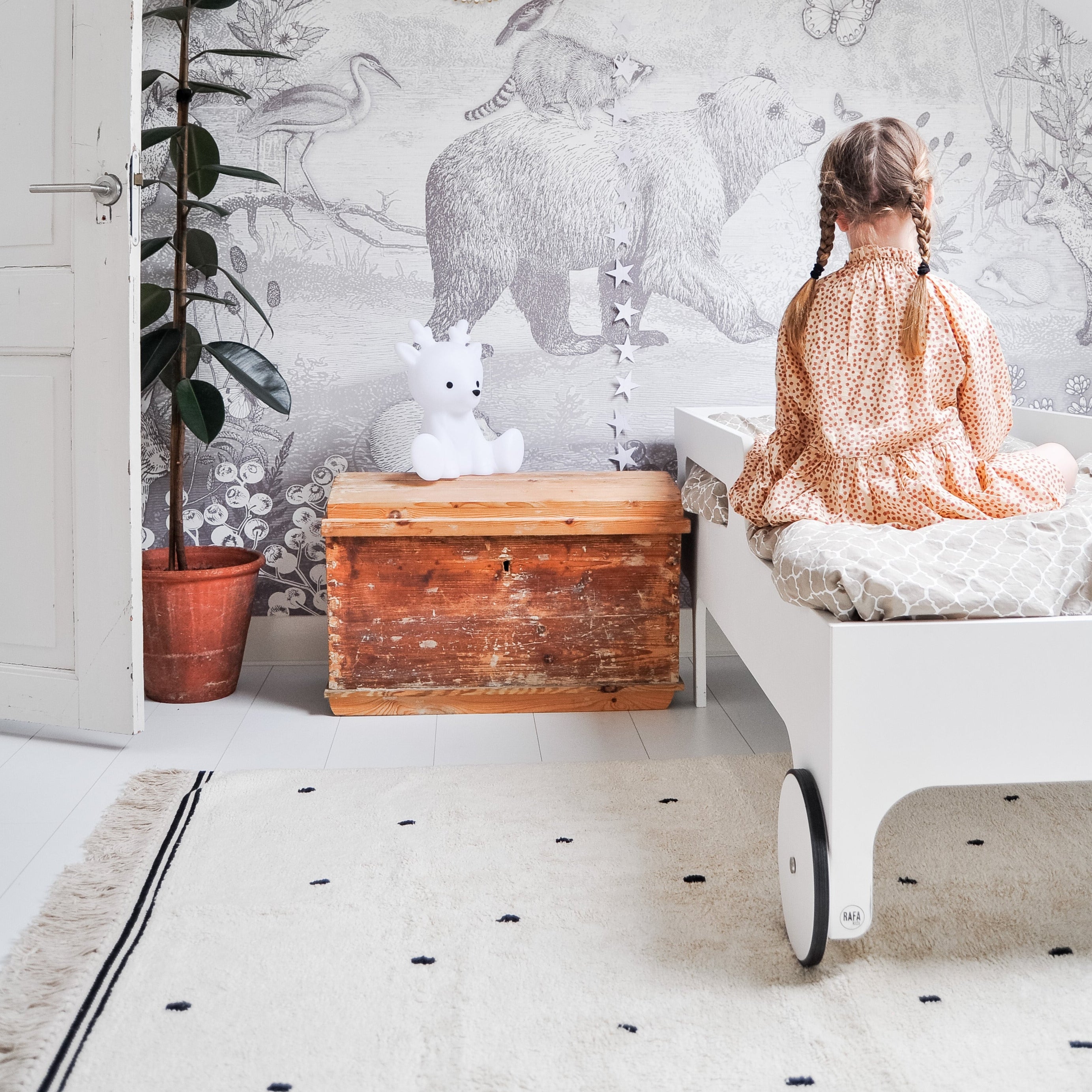 Teppich EMILY Dots cream