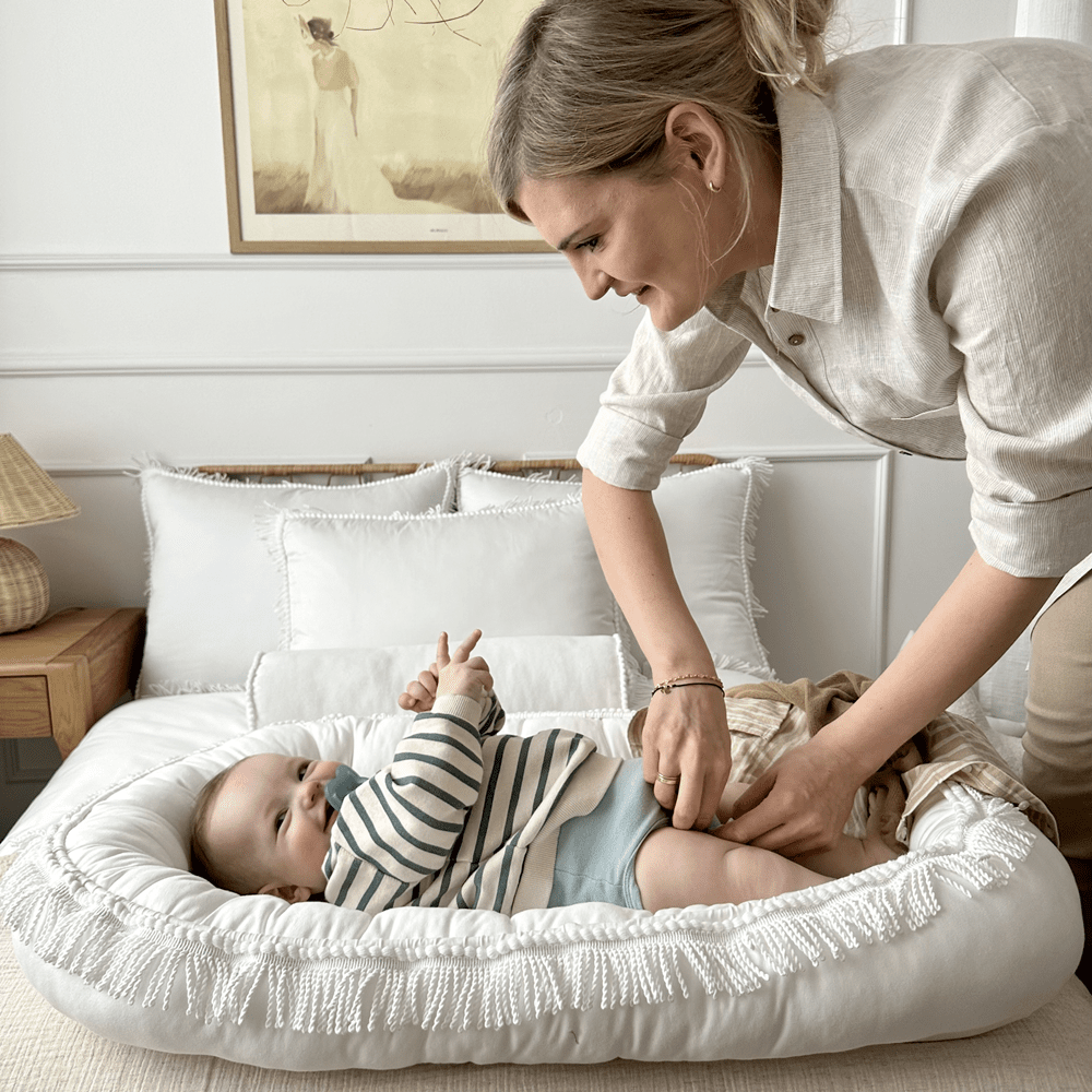 Babynest BOHO TWIST weiß