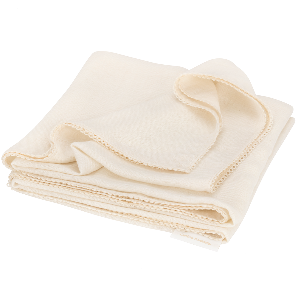 Cotton & Sweets Pucktuch Bambus Boho vanille