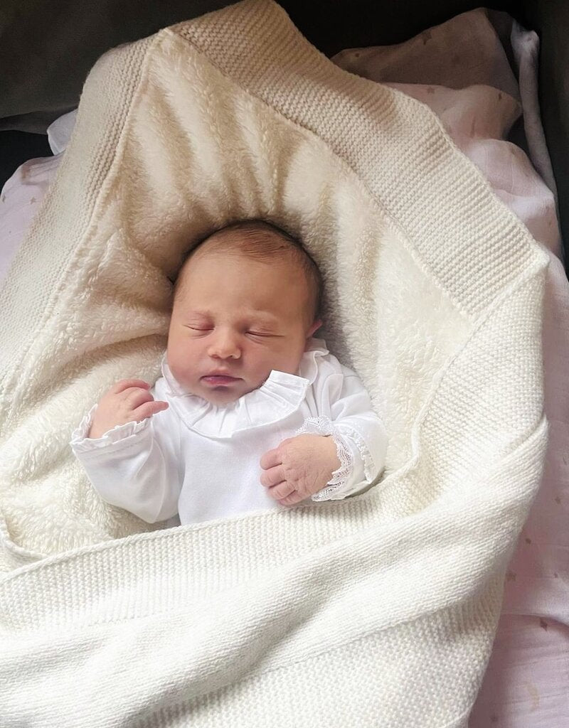 Warme Baby Decke Aspen aus Wolle & Plüsche