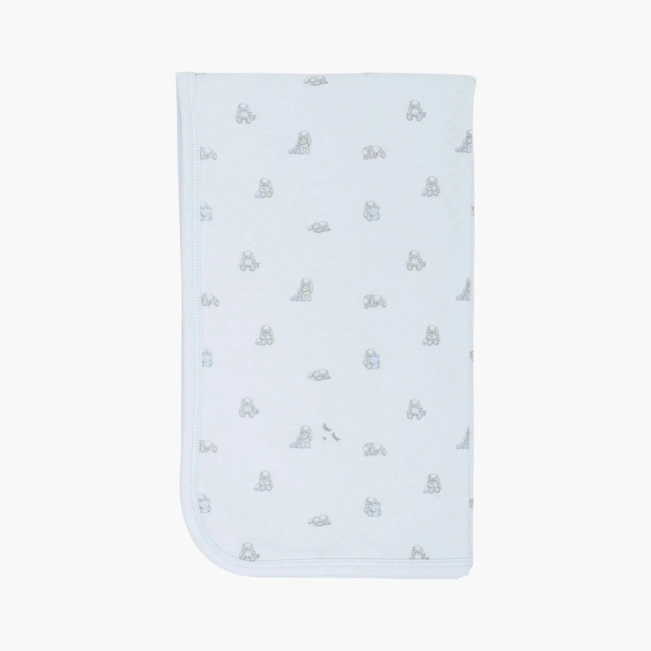 Livly Baby Pucktuch Bunny Marley blau mit Hasen-Muster