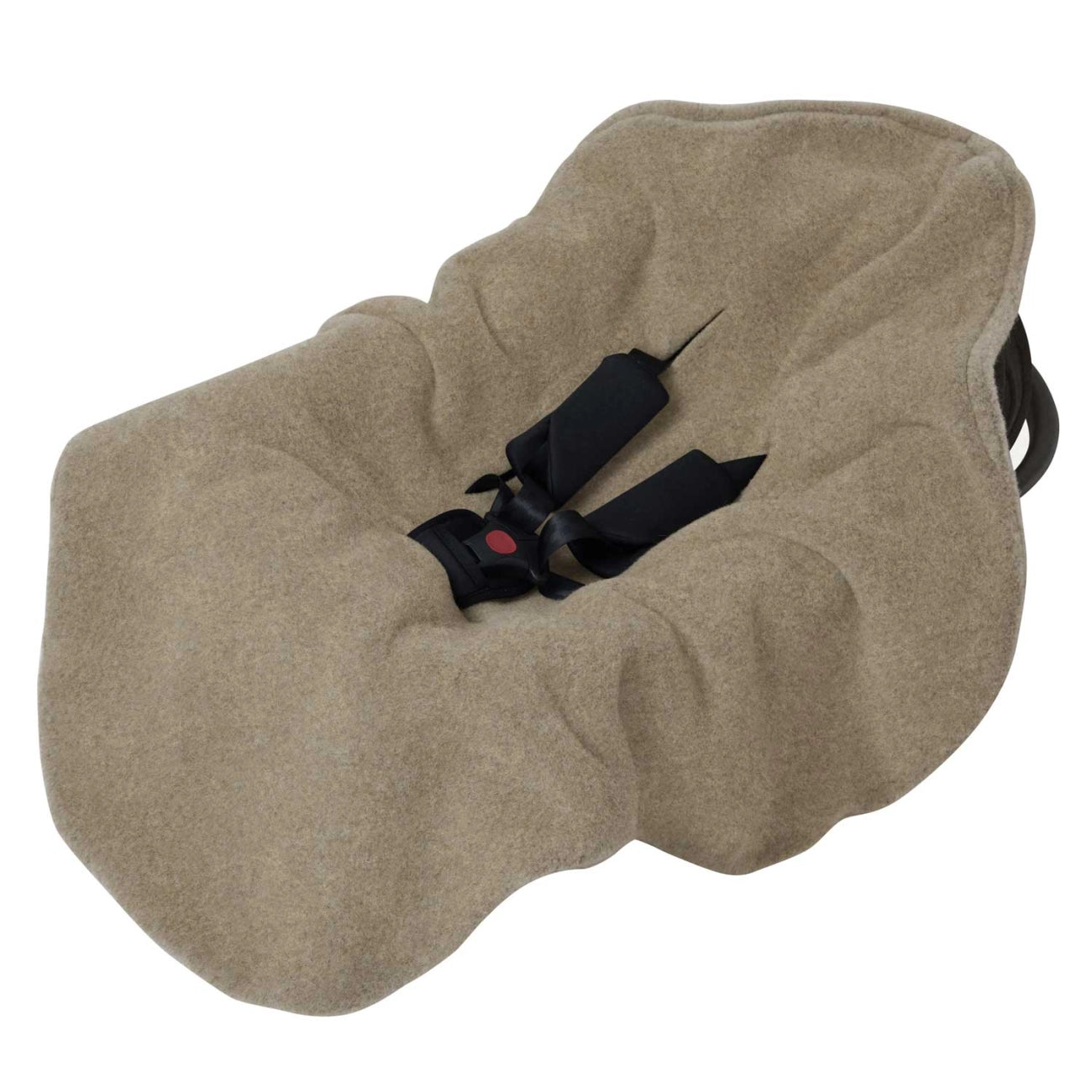 Einschlagdecke aus Schurwolle braun - für Babyschale & Kinderwagen