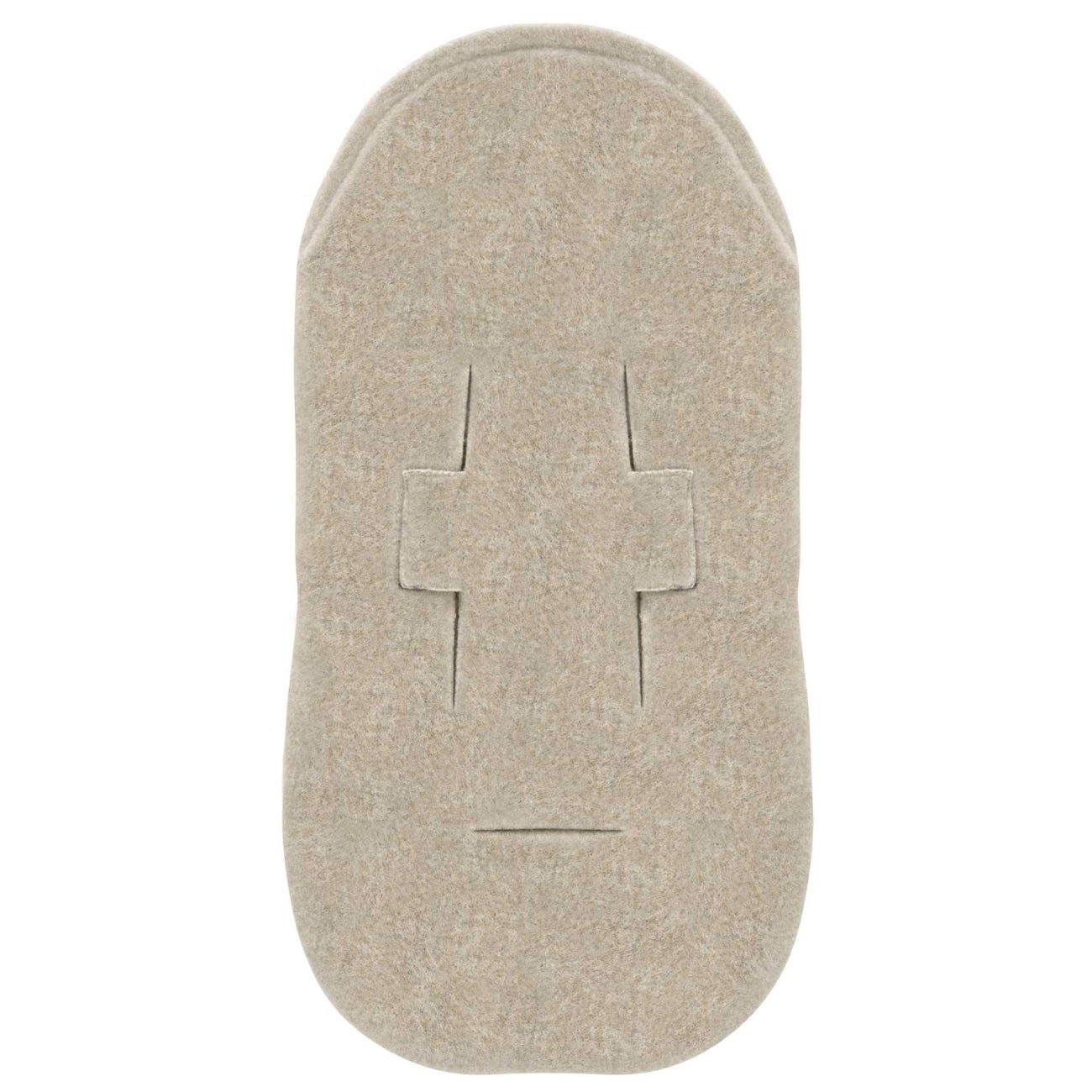 Mini Fußsack aus Premium-Schafwolle beige