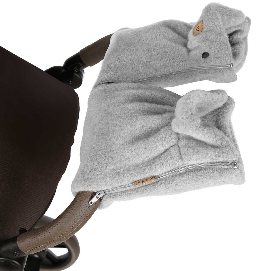 Handwärmer aus Premium-Schafwolle grau