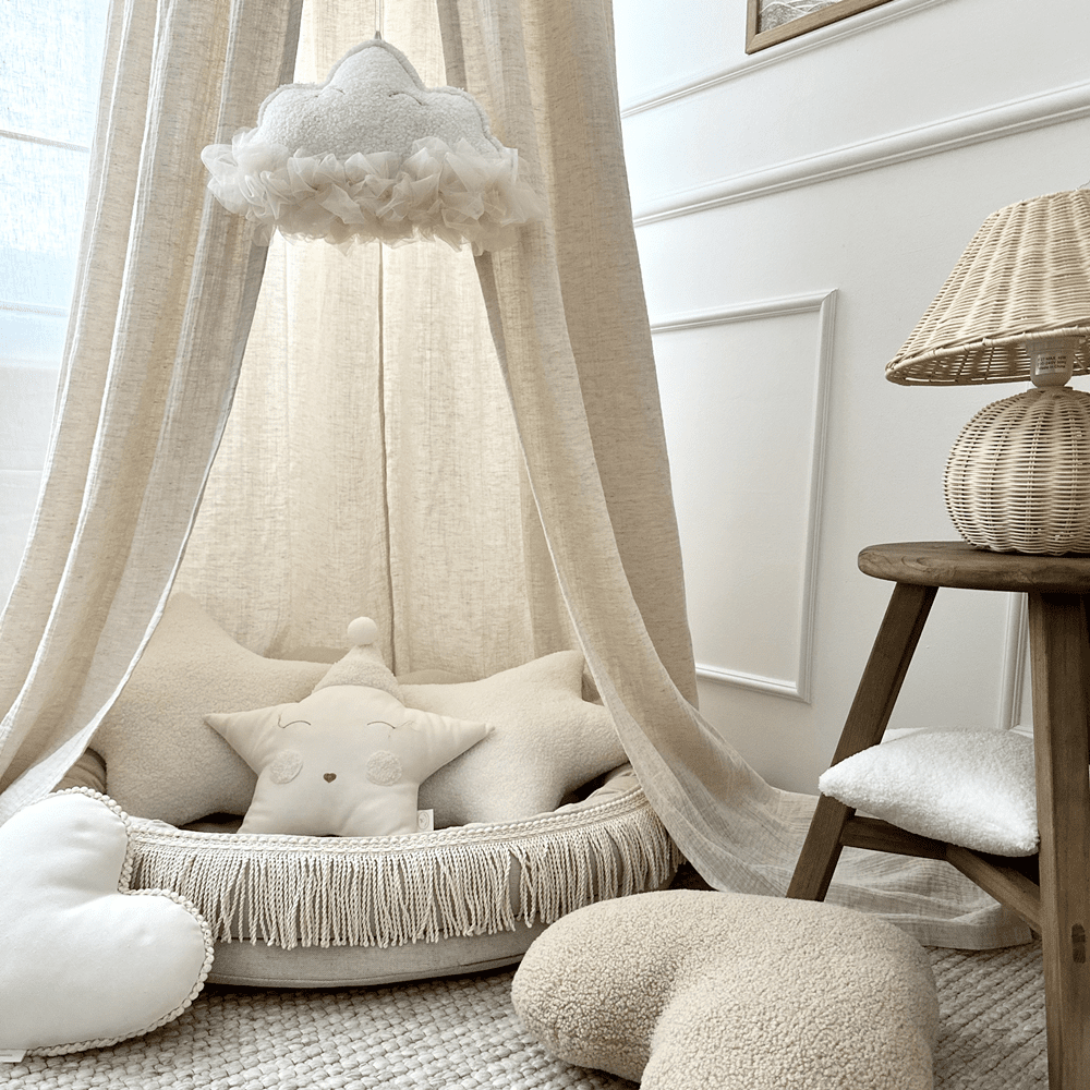 Juniornest TWIST mit Fransen natural