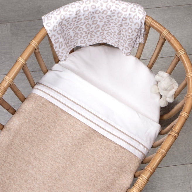 Pucktuch 120x120 cm leopard camel