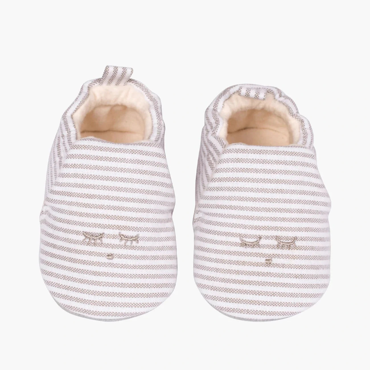 Krabbelschuhe Stripes beige