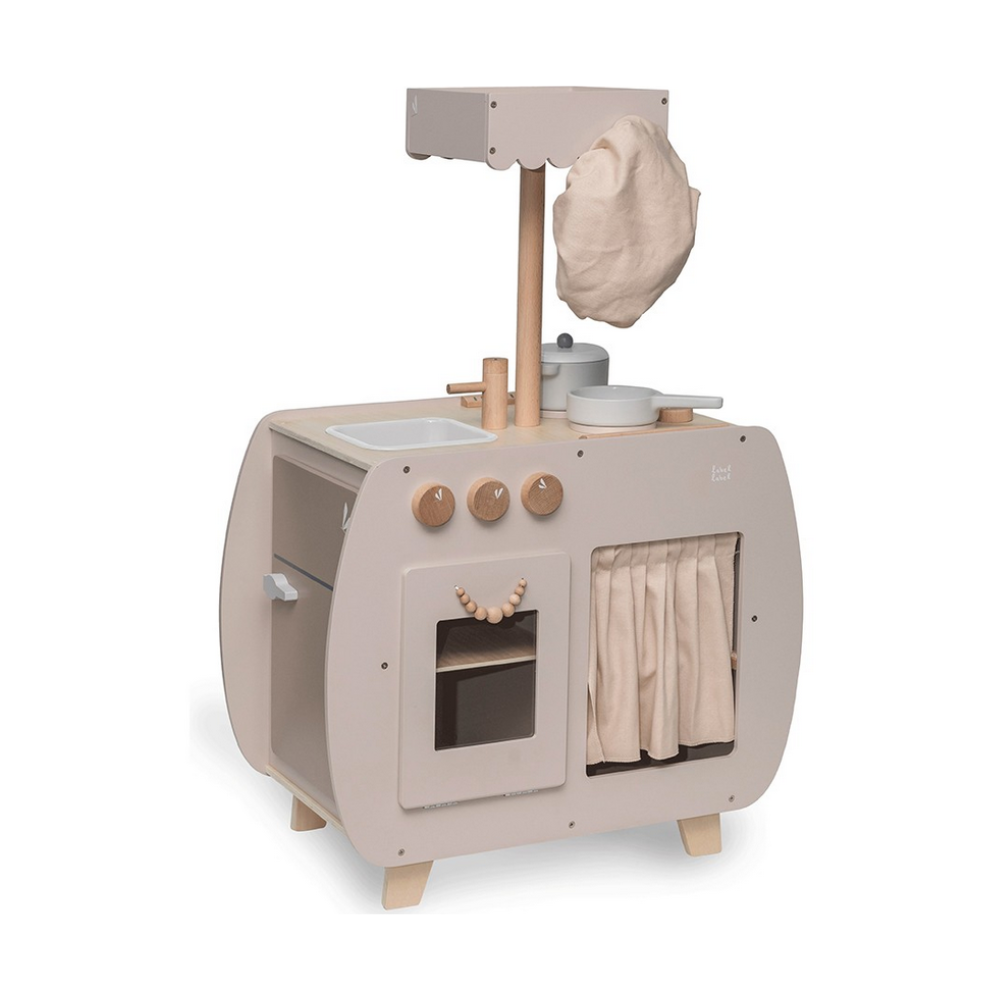 Bistro-Küche aus Holz nougat ab 3 Jahren