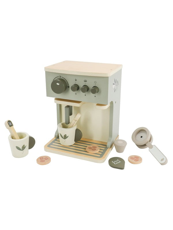 Kinder Kaffeemaschine olivegreen
aus Holz