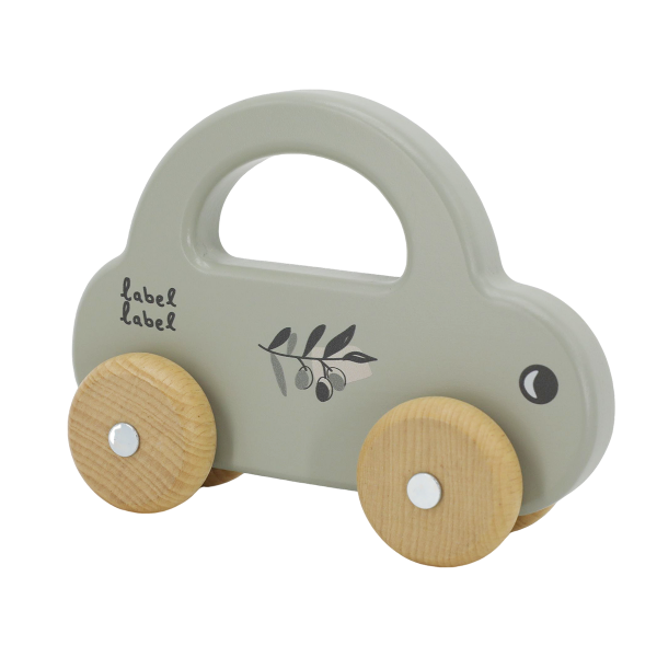 Kinder Holzauto olivegrün von Label Label