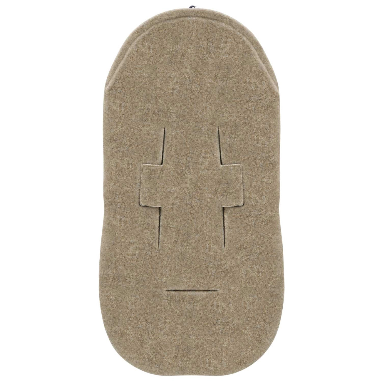 Mini Fußsack aus Premium-Schafwolle braun