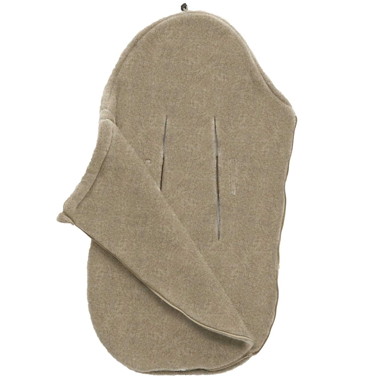 Mini Fußsack aus Premium-Schafwolle braun