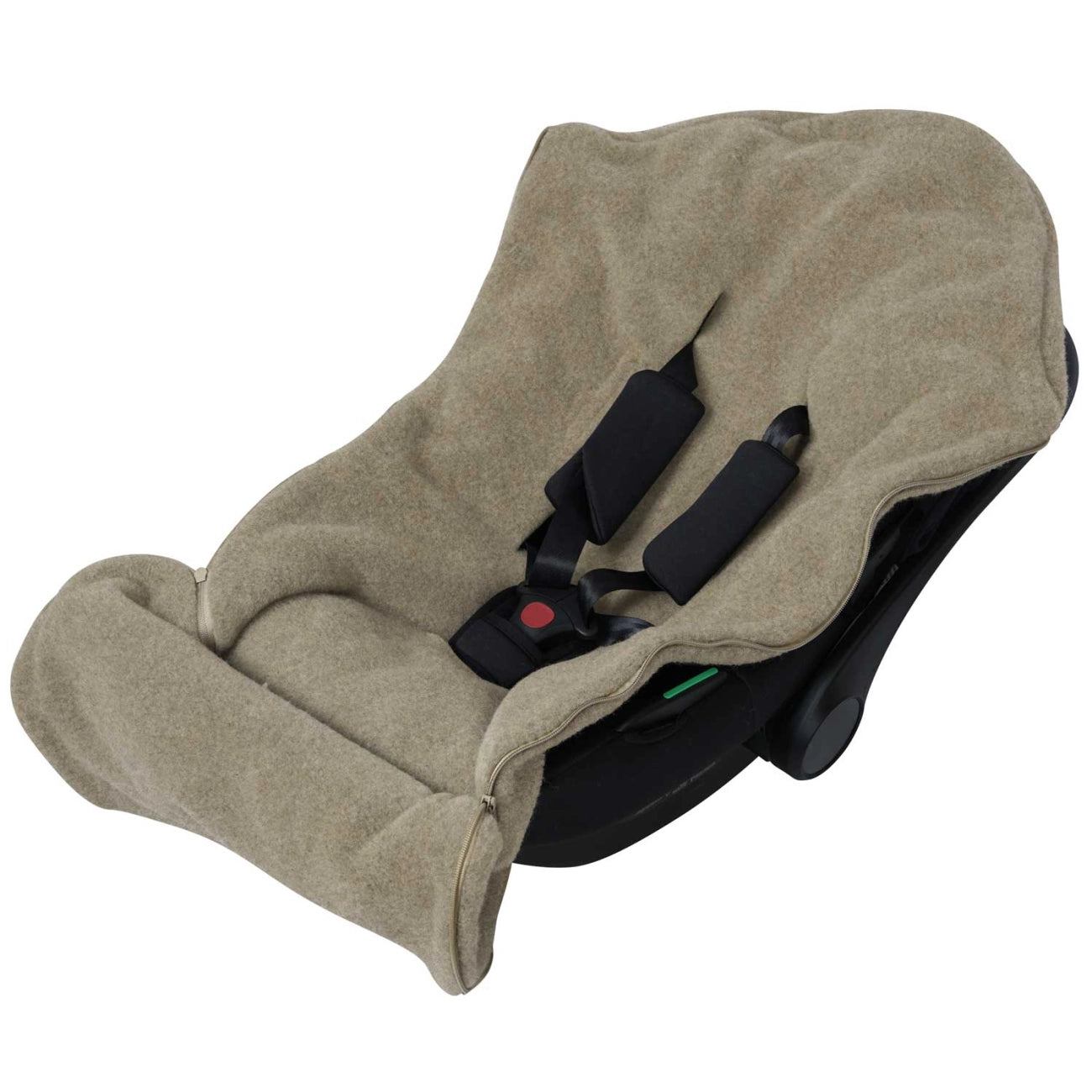 Mini Fußsack aus Premium-Schafwolle braun