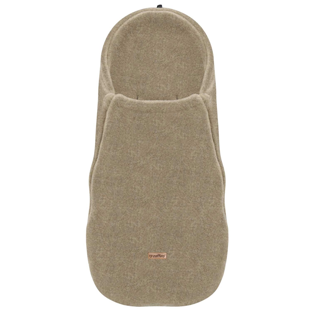 Mini Fußsack aus Premium-Schafwolle braun