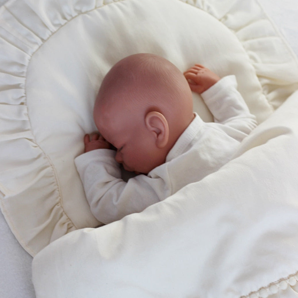 Babybettwäsche Boho vanille für Neugeborene