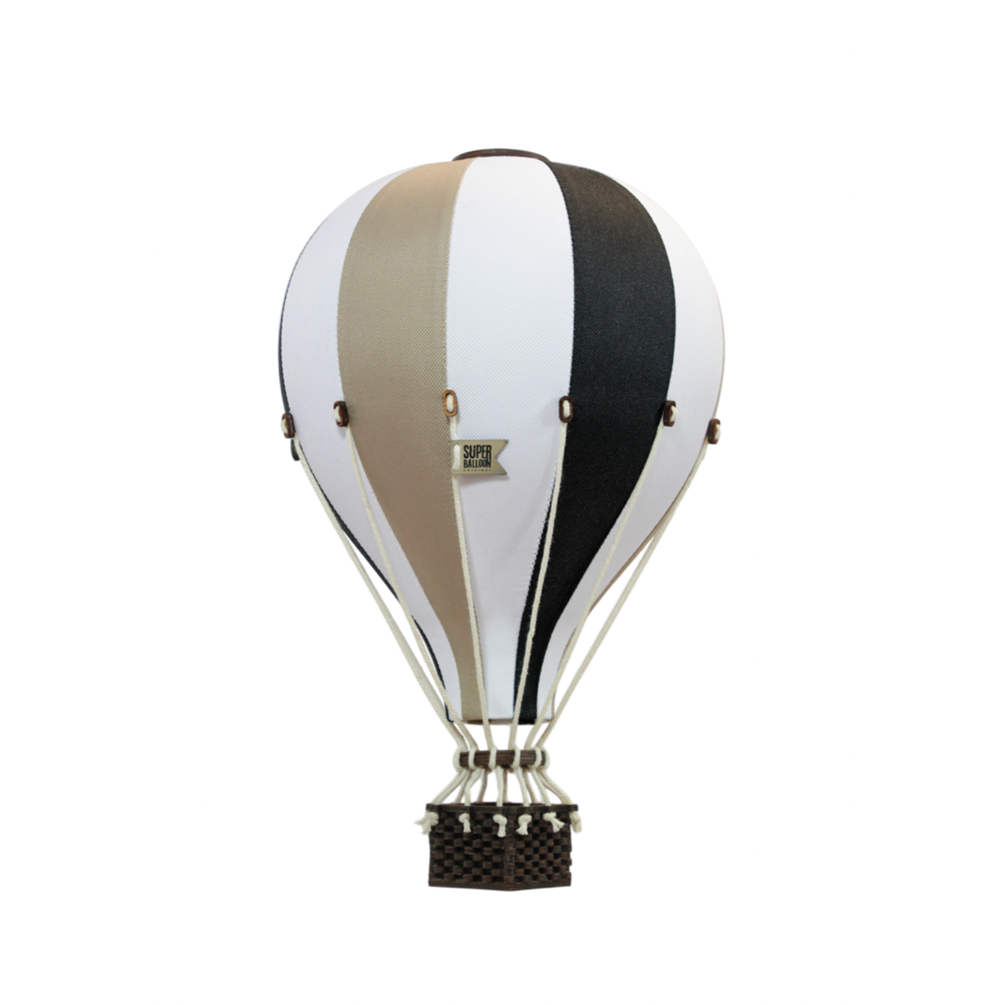 Heißluftballon beige / schwarz / weiß